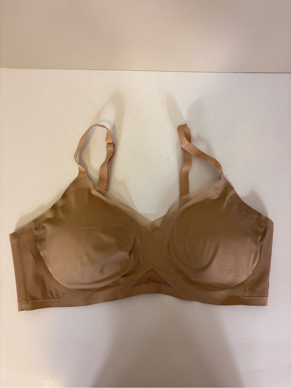 Honeylove Nude Wireless Comfort Bra with Clasp Back Large